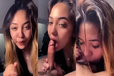 Cewek cakep ngisep kontol sampe merem keenakan